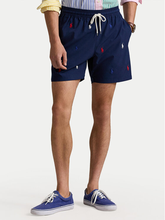 Polo Ralph Lauren Polo Ralph Lauren Pantalon scurți din material 710957786001 Bleumarin Classic Fit