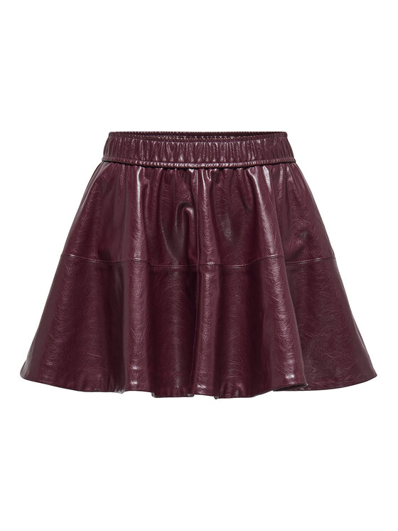 ONLY ONLY Dirbtinės odos sijonas Jacky 15355512 Violetinė Regular Fit