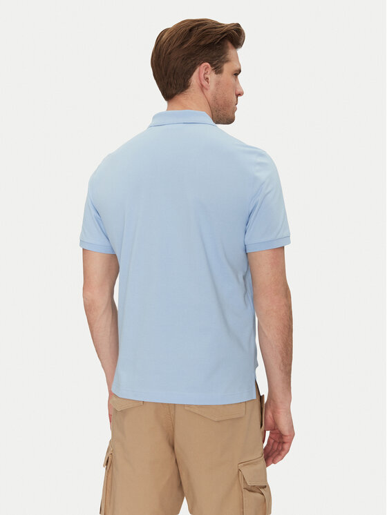 Gant Gant Polo marškinėliai Shield Piqué 2210 Žydra Regular Fit