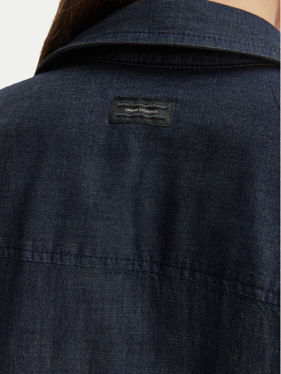 Armani Exchange Armani Exchange džínsová košeľa XW002258 AF21337 MB001 Tmavomodrá Relaxed Fit