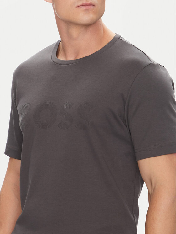 BOSS BOSS T-Shirt Logo Future 50543796 Szary Regular Fit