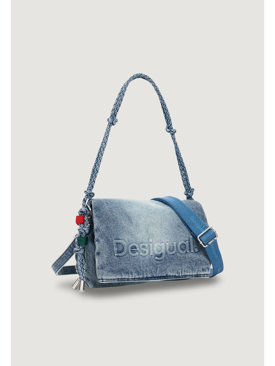 Desigual Desigual Torebka BAG_HALF LOGO V Niebieski