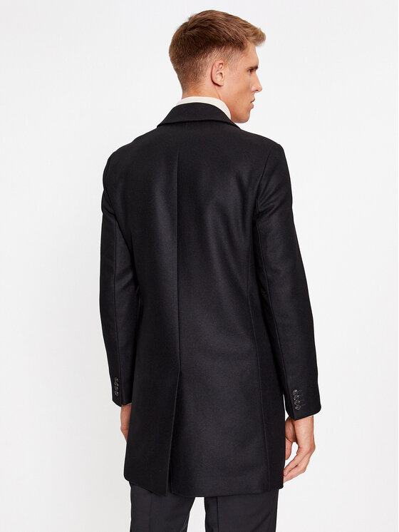 Hugo Wollmantel Migor 50495214 Schwarz Regular Fit | Modivo.de 