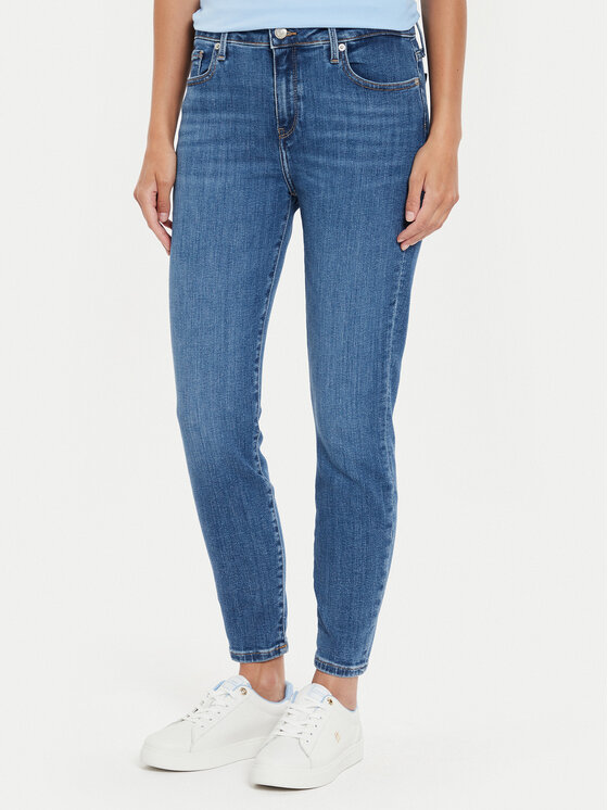 Tommy Hilfiger Tommy Hilfiger Jeans hlače Como WW0WW42488 Modra Skinny Fit