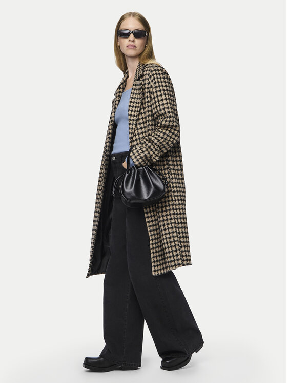 Pieces Pieces Płaszcz przejściowy Andrea 17150866 Brązowy Regular Fit