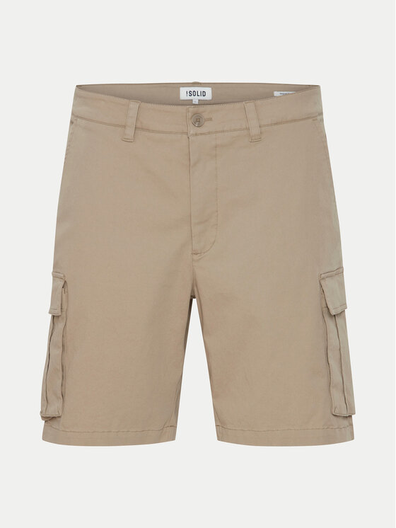 Solid Solid Шорти от плат Joe 21108169 Бежов Regular Fit