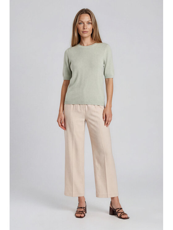 Fobya Fobya Bluzka F3036 Zielony jasny Basic Fit