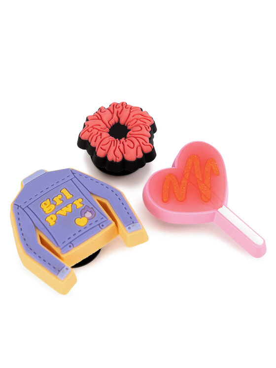 Crocs Crocs Okrasek za obutev 10008856 GRL PWR 3-PACK Pisana