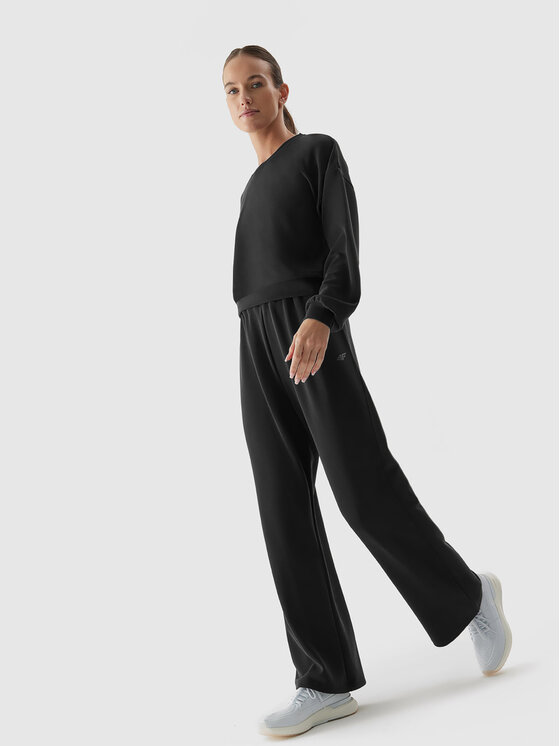 4F 4F Світшот 4FAW23TSWSF701 Чорний Regular Fit