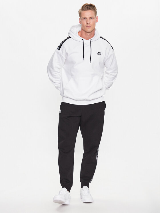 Kappa Kappa Majica dugih rukava 313007 Bijela Regular Fit
