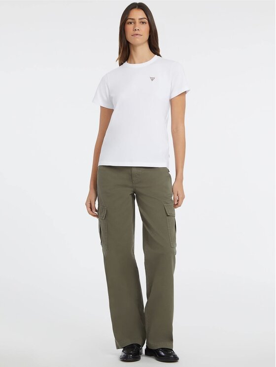 Guess Jeans Guess Jeans T-krekls 165653 Balts Classic Fit