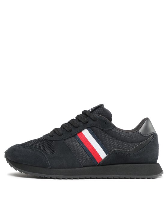 Tommy Hilfiger Tommy Hilfiger Tenisice Runner Evo Mix FM0FM04699 Crna