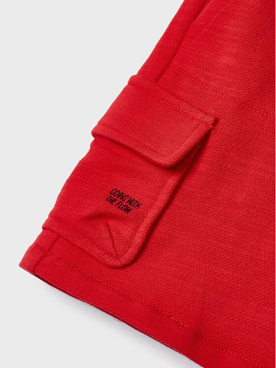 Mayoral Mayoral Pantaloncini di tessuto 3222 Rosso Regular Fit