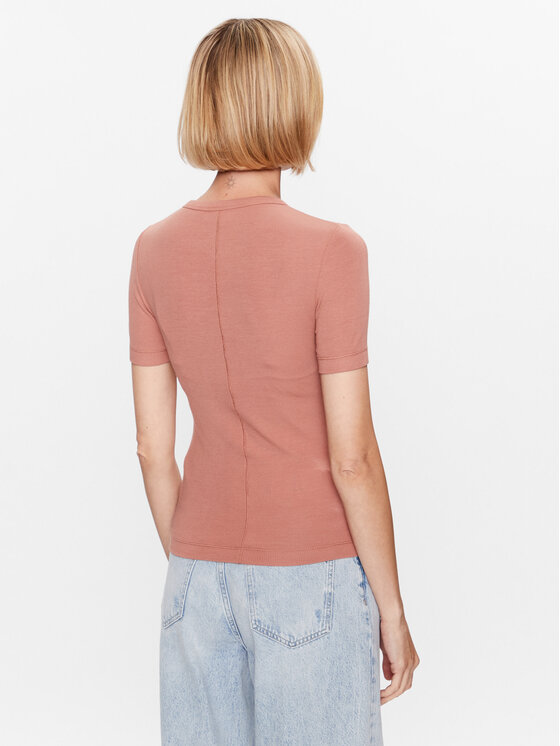 Calvin Klein Calvin Klein T-Shirt K20K205903 Pomarańczowy Regular Fit