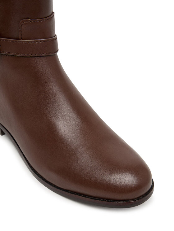LAUREN RALPH LAUREN LAUREN RALPH LAUREN Kozačky ve vojenském stylu 802974383002 Hnědá
