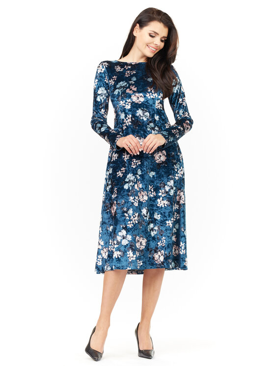 Infinite You Infinite You Vestito da giorno M147 Blu scuro Basic Fit