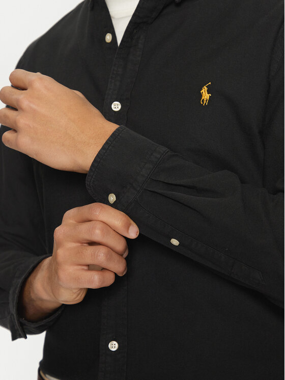 Polo Ralph Lauren Polo Ralph Lauren Риза 710767828001 Черен Slim Fit
