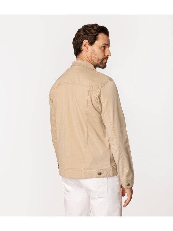 Lee Cooper Lee Cooper Kurtka jeansowa MAURO 4261 Beżowy Regular Fit