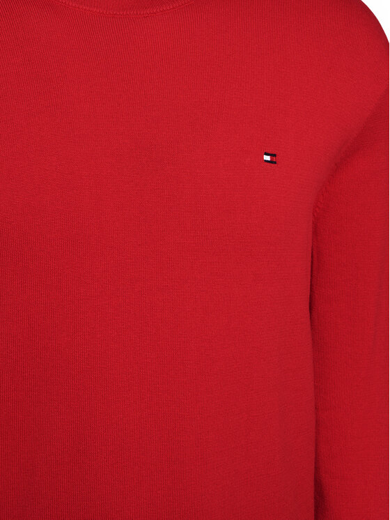 Tommy Hilfiger Tommy Hilfiger Pulover Essential Ssnl MW0MW39999 Roșu Regular Fit