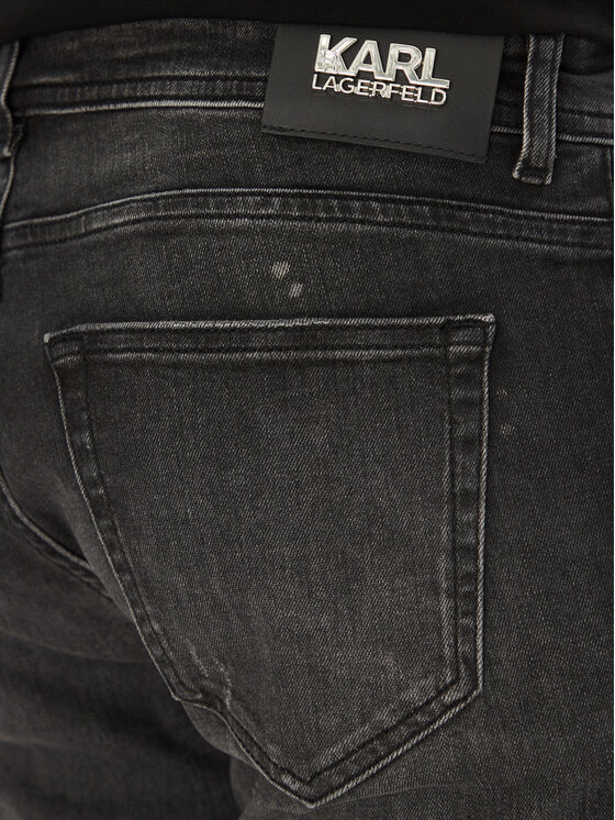 KARL LAGERFELD KARL LAGERFELD Джинсові шорти 265820 552832 Чорний Slim Fit
