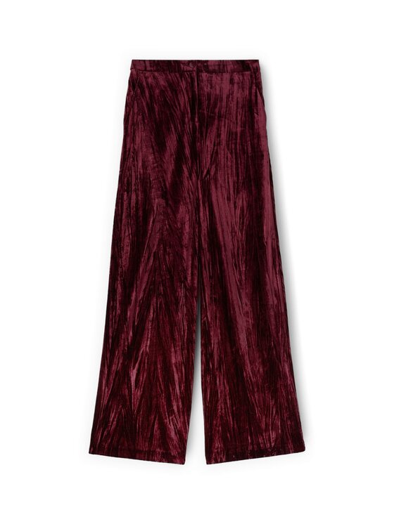 Motivi Motivi Spodnie materiałowe P028Q304298N036 Bordowy Flare Fit