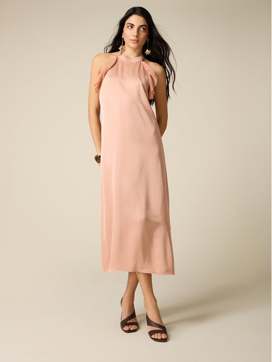 Oltre Oltre Vestito da giorno 700KR005185N007 Rosa Slim Fit