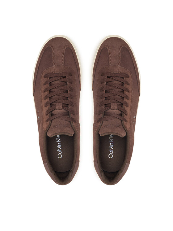 Calvin Klein Calvin Klein Сникърси Low Prof Cupsole Laceup Croc Bt HM0HM02285 Кафяв