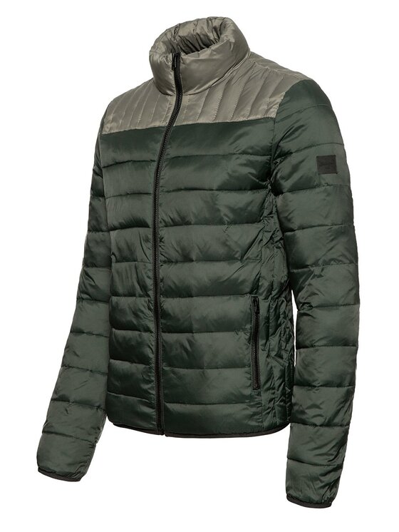 Wrangler Wrangler Kurtka przejściowa BOMBER Zielony Regular Fit