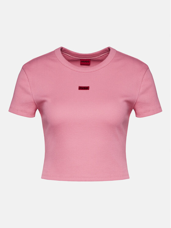 HUGO Hugo Футболка Deluisa_1 50508636 Рожевий Slim Fit