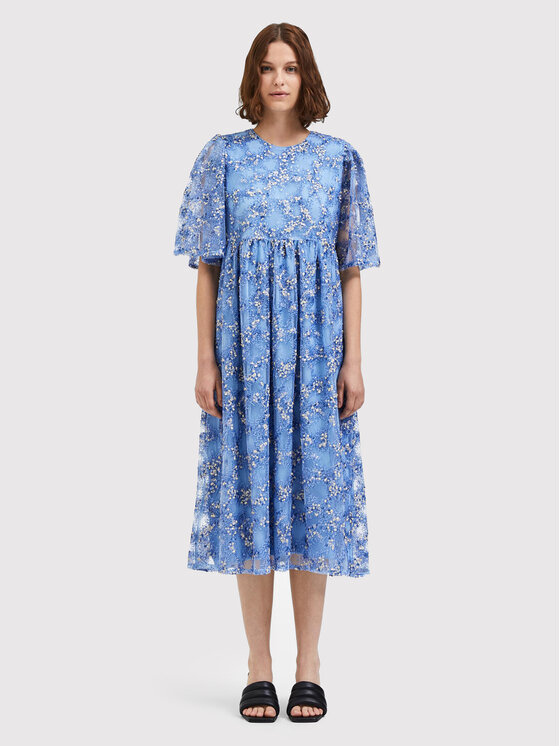 Selected Femme Selected Femme Koktélruha Justine 16085467 Kék Loose Fit