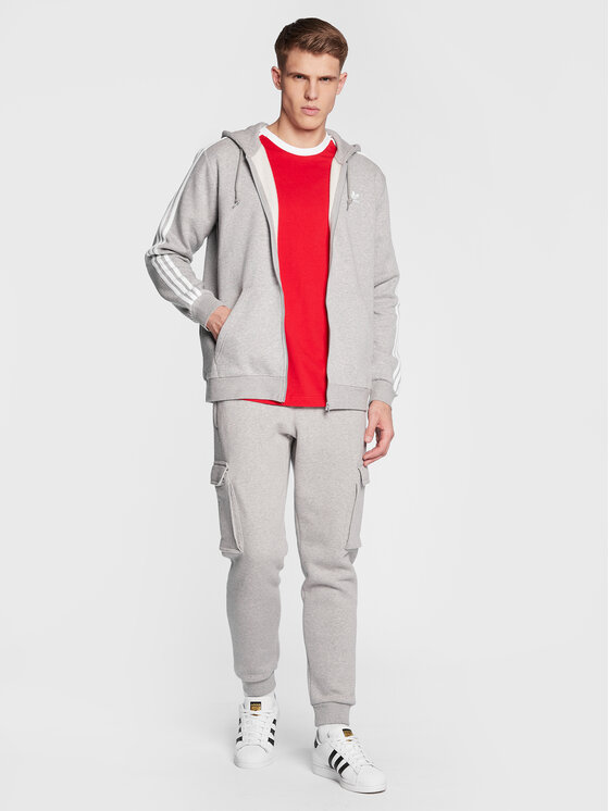 adidas adidas Суитшърт 3-Stripes ED5969 Сив Regular Fit
