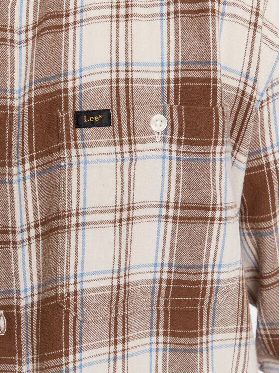 Lee Lee Srajca 112342325 Bež Regular Fit