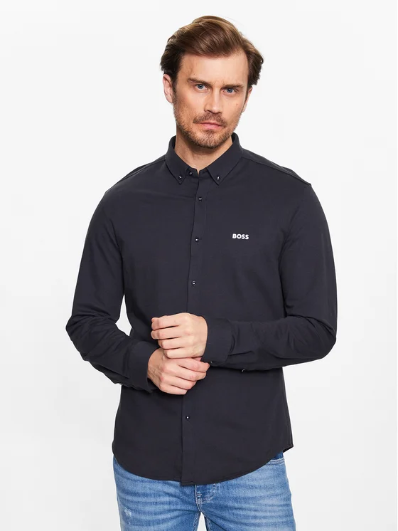 Boss Hemd 50483752 Dunkelblau Regular Fit