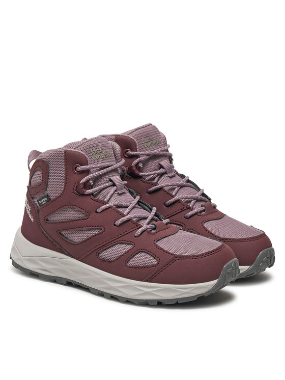 Jack Wolfskin Jack Wolfskin Trekking čevlji Woodland 2 Texapore Mid K 4059831 Vijolična