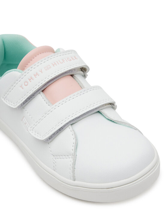 Tommy Hilfiger Tommy Hilfiger Sneakersy Low Cut Velcro Sneaker T1A9-33727-1355 S Biały