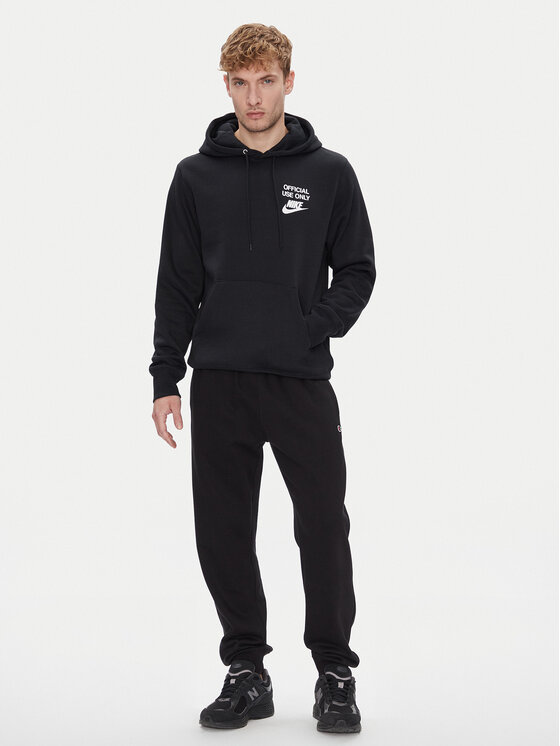 Nike Nike Džemperis ar kapuci Club Bb IB8398 Melns Regular Fit