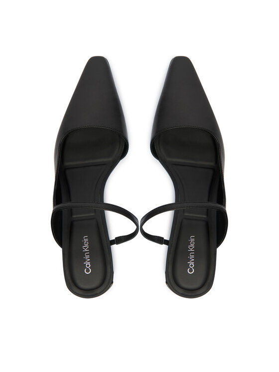 Calvin Klein Calvin Klein Papucs Set Back Heel Pump Lth HW0HW02801 Fekete
