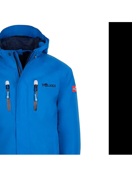 Trollkids Trollkids Kurtka przeciwdeszczowa 431-160 Niebieski Regular Fit
