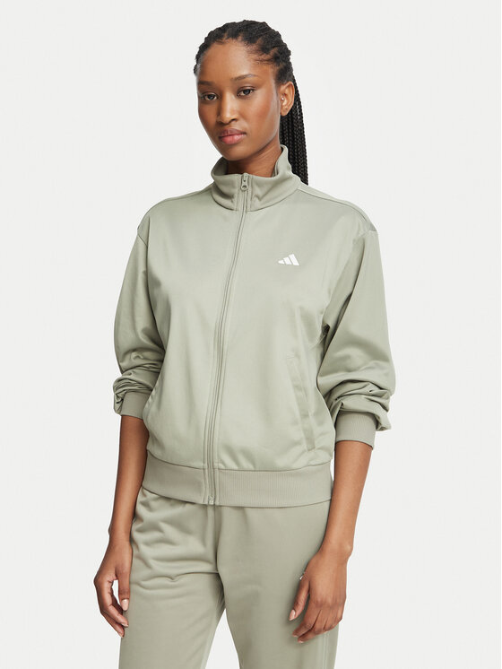 adidas adidas Trenirka Essentials Feel JX0516 Zelena Regular Fit