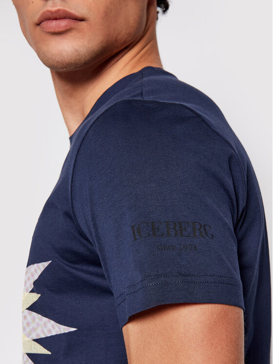 T-shirt 21EI1P0F0166301 Blu scuro Slim Fit