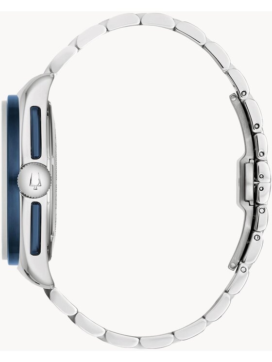 Bulova Bulova Zegarek 98A329 Srebrny