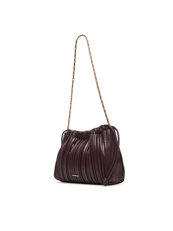 Calvin Klein Calvin Klein Torebka Plisse Drawstring Bag LV04F3076G Bordowy