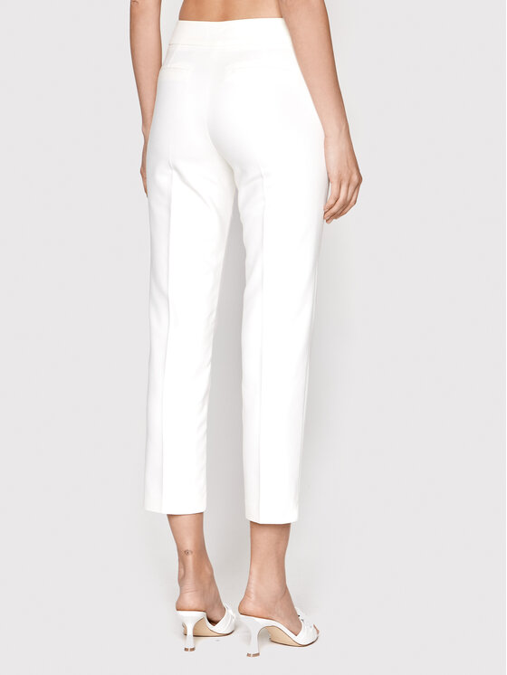 Morgan Morgan Bavlnené nohavice 221-PETIME.F Biela Slim Fit