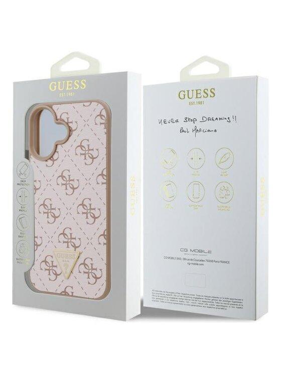 Guess Guess Etui na telefon iPhone 16 Biały