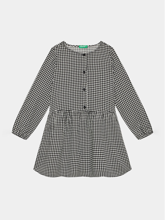 United Colors Of Benetton United Colors Of Benetton Haljina za svaki dan 4XQNCV01F Crna Regular Fit