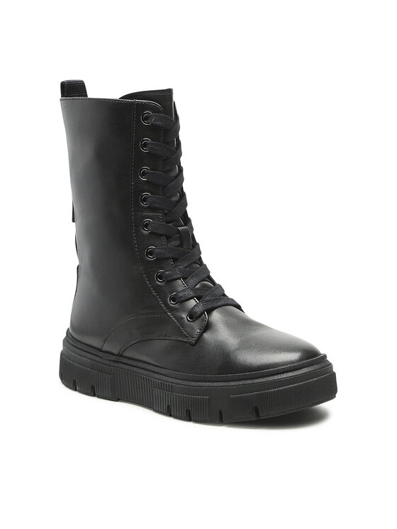 Geox Geox Šnurovacia obuv D Isotte E D26TZE 00085 C9999 Čierna