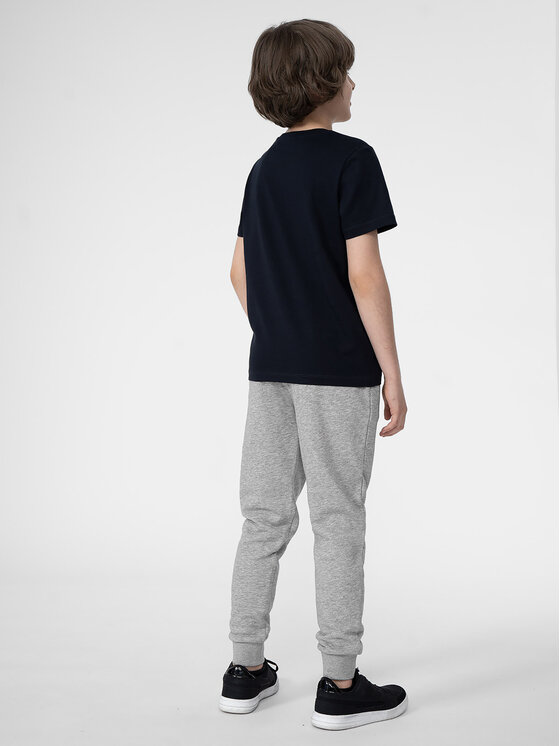 4F 4F T-Shirt 4FJSS23TTSHM293 Dunkelblau Regular Fit