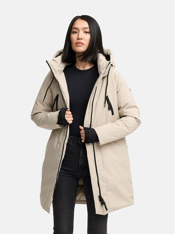 Navahoo Navahoo Kurtka zimowa Winterzart Szary Regular Fit