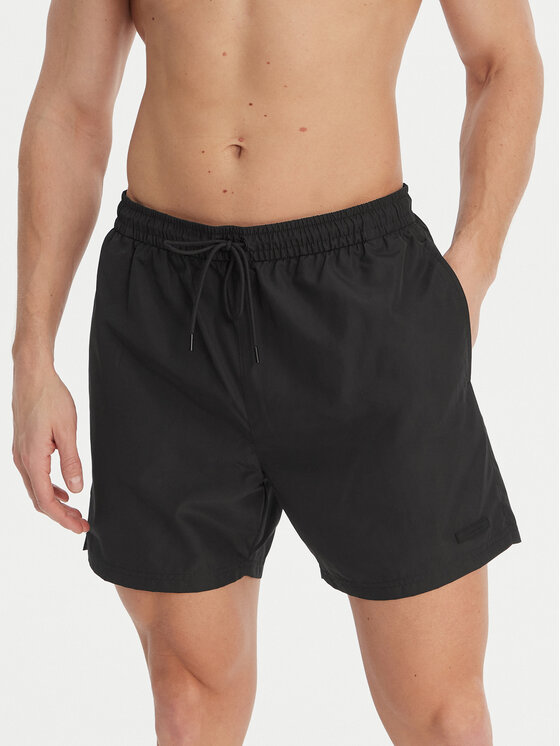Calvin Klein Swimwear Pantaloni scurți pentru înot LV00N61027 Negru Regular Fit