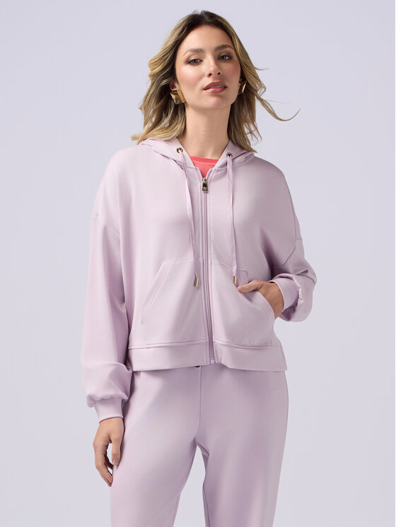 Oltre Oltre Felpa G921J003982N006 Viola Regular Fit